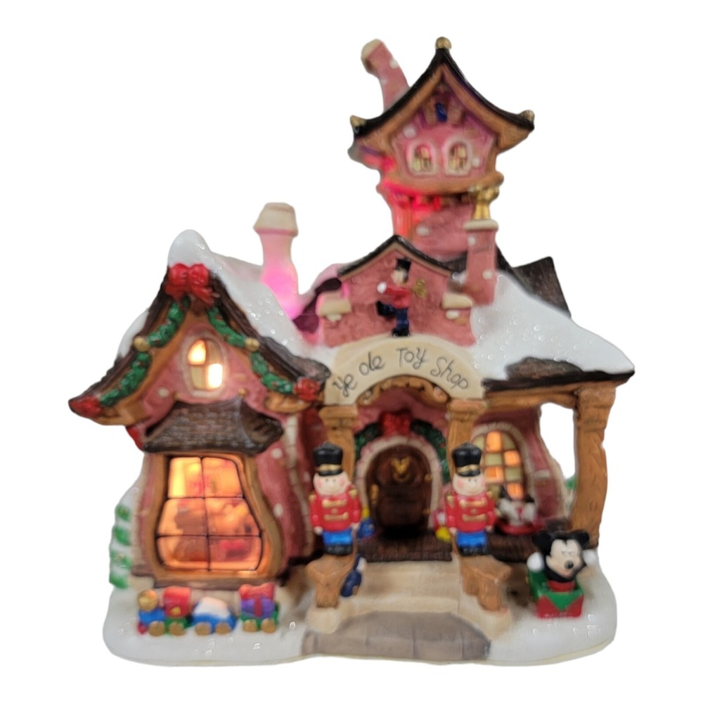 Walt‎ Disney Brass Key Christmas Porcelain Village Ye Ole Toy Shop 2006